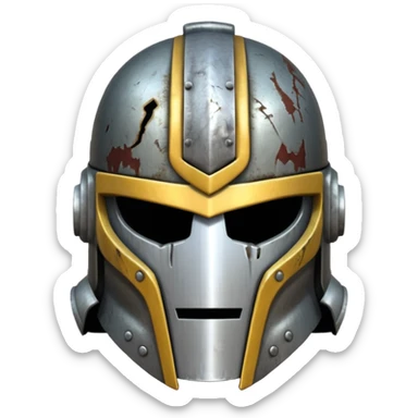 Iron warrior helmet sticker