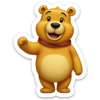 Pooh bear  sticker