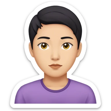 nonbinary wasian  sticker