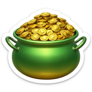 pot of gold sticker