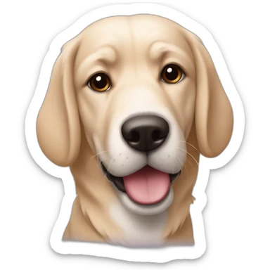 Chien qui fait la fete sticker