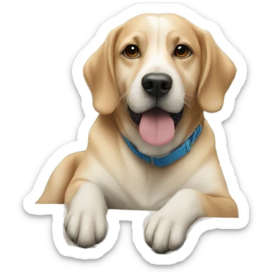 Dog in a pool sticker