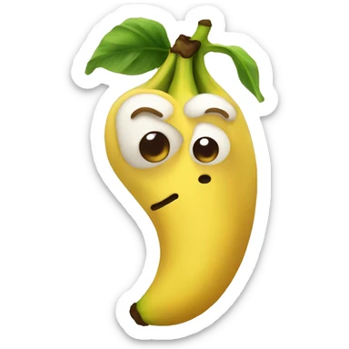 Poop banana  sticker