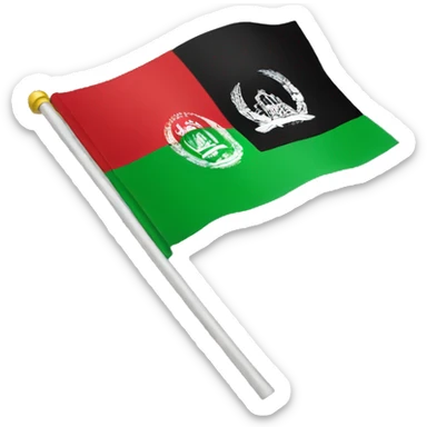 New Afghanistan flag sticker