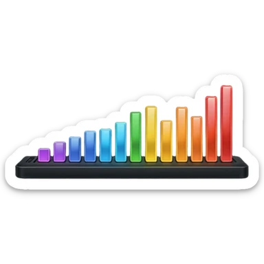 full black audio spectrum sticker