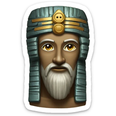 Anunnaki - Ancient Iraqi Babylon goddess like Hammurabi And Gilgamesh  sticker