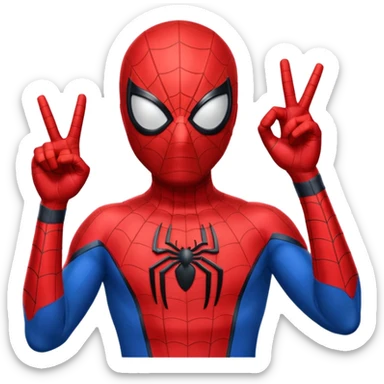 ￼ Spider-Man with A-OK sticker