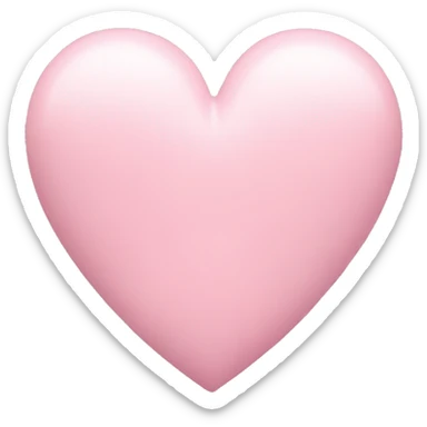 Pastel pink heart sticker