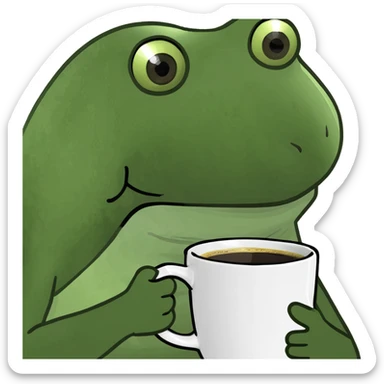 Aesthetic coffee sticker