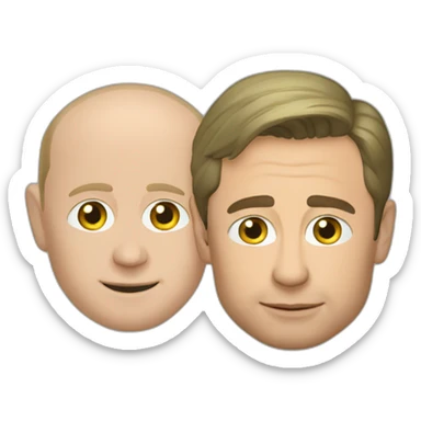 Putin with Zelensky  sticker