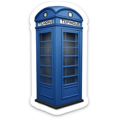 cabine téléphonique londre azul sticker