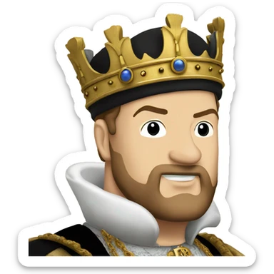king Henry VIII pointing sticker