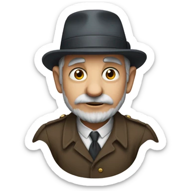 charlie caplin without hat sticker