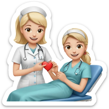 Nurse getting spanked by doctor sticker