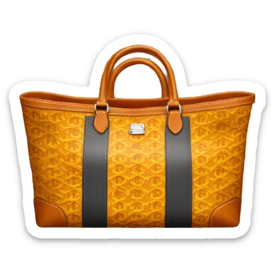 Goyard designer tote bag emoji sticker