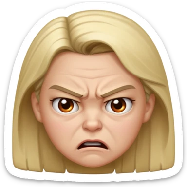 angry female aged 10 emoji sticker