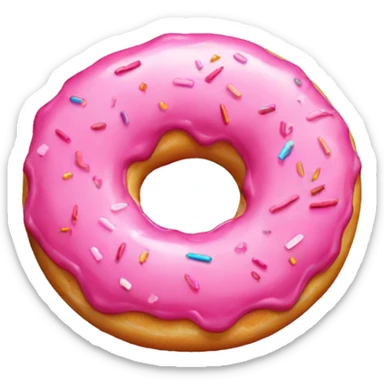 Pink Donut sticker