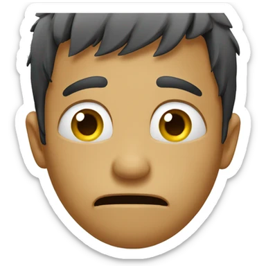 Funny crying sticker