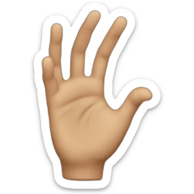 mano animada sticker
