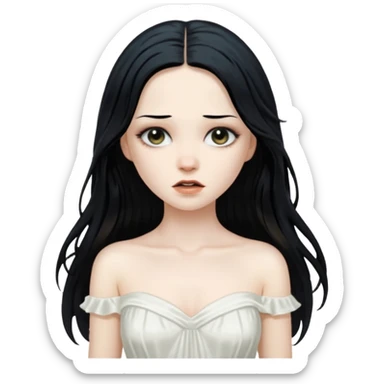 Scary dirty Samara from the ring movie sticker