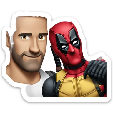 Deadpool wolverine sticker