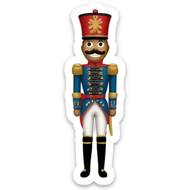 christmas nutcracker full body sticker