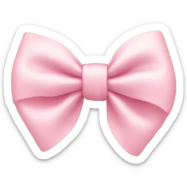 Pastel pink bow sticker
