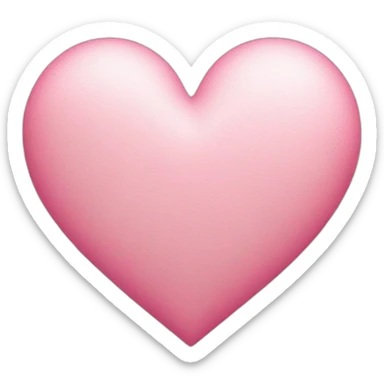 White and pink Heart sticker