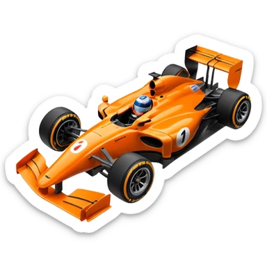 mclaren formula 1 car sticker