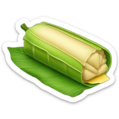 tamal hoja verde sticker