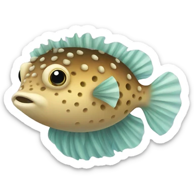 Princess Pufferfish sticker