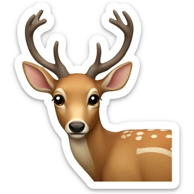 Deer sticker