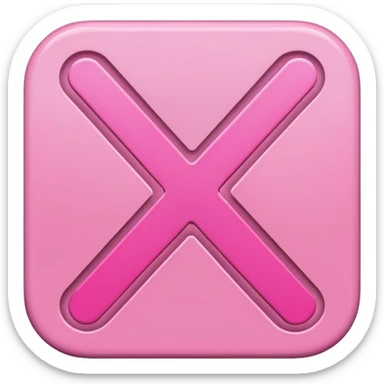 pink math symbols - addition, subtraction, multiplication, division sticker