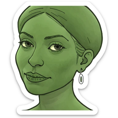 Oh Mai god black woman woords sticker