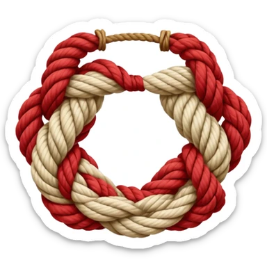Rope Knot – decorative Shibari knot. sticker