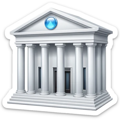 glitter white bank sticker