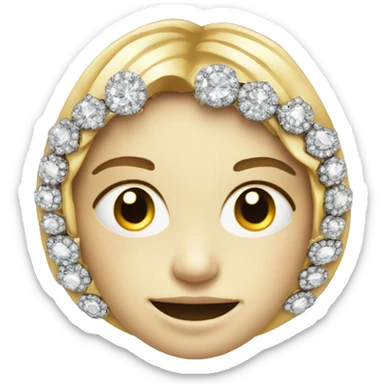 brooch set with diamonds sticker