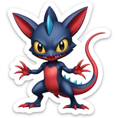 Venom-Rotom-Stitch-Sneasel-fusion, full body sticker