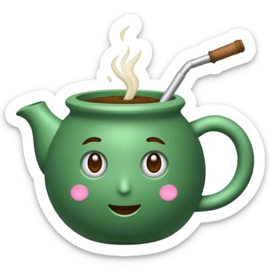 Mate com a cuia roxa sticker