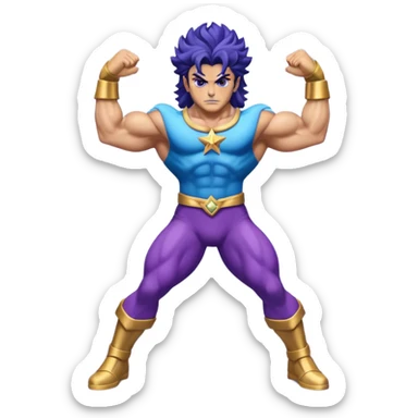 J’aimerais que tu me crées un emoji sur star Platinum dans jojo bizarre Adventure sticker