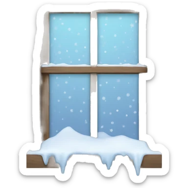 Snow Window sticker