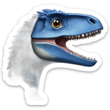 velociraptor Blue sticker