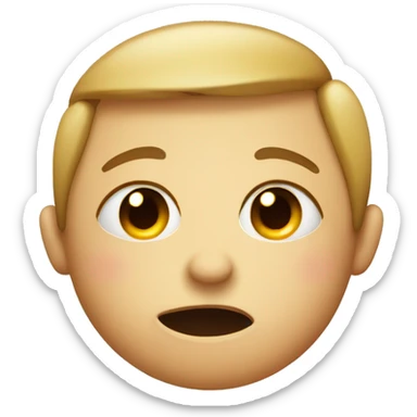 Emoji biting lip with eyes squinted  sticker