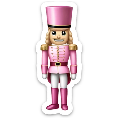 Light pink nutcracker sticker