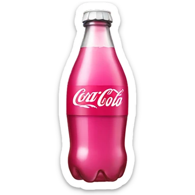 Pink coke bottle  sticker