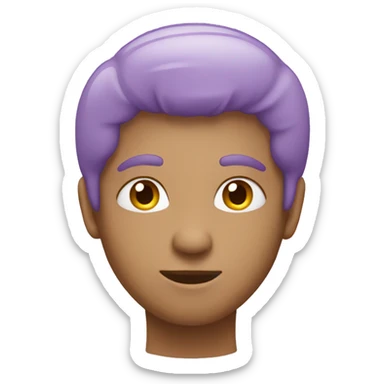 Light purple heart emoji sticker