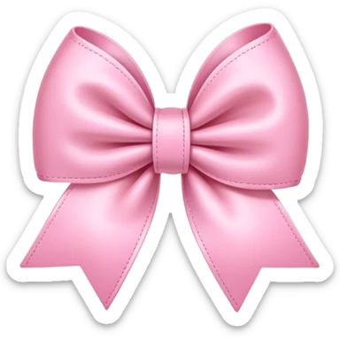 Baby pink colour bow sticker