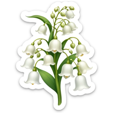 lily of the valley flowers sticker