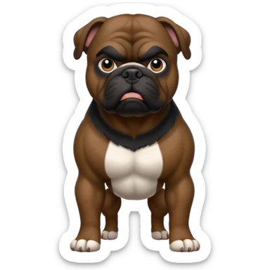 black bulldog Y3 sticker