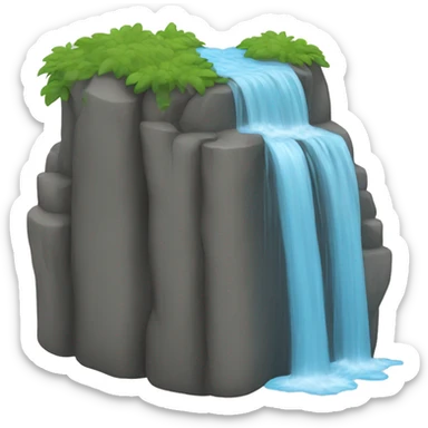 water falls sticker